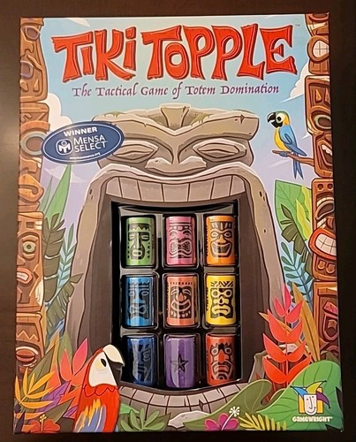 New. TIKI TOPPLE The Tactical Game Of Totem Domination / MENSA SELECT Winner