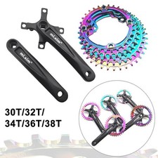 30-38T 104bcd 170mm guarnitura pedivella bici single speed MTB BMX bike pignone
