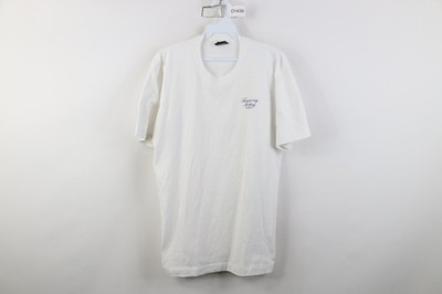 Vintage 80s 90s Mens Large Spell Out Tanqueray Sterling Vodka T-Shirt White USA