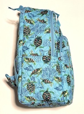 Vera Bradley Light Blue Quilted sea Turtles & coral small Backpack nwt Vera Bradley Backpack Turtle | eBay main image 3
