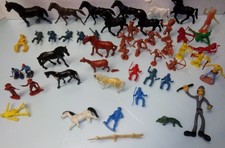 Vintage Marx, MPC, Etc. Cowboys, Indians, Soldiers, Horses Lot