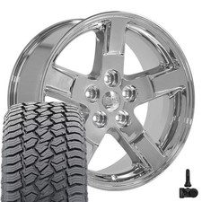 Set4 Oe Wheels Dg62 20x9 Chrome Rims 27555r20 At2 Tires Tpms 5x139.7 Set4 Oe Wheels Dg62 20x9 Chrome Rims 27555r20 At2 Tires Tpms 5x139.7