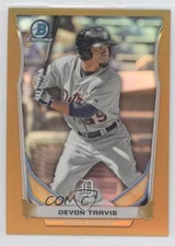 2014 Bowman Draft Top Prospects Chrome Gold Refractor /50 Devon Travis #CTP-89