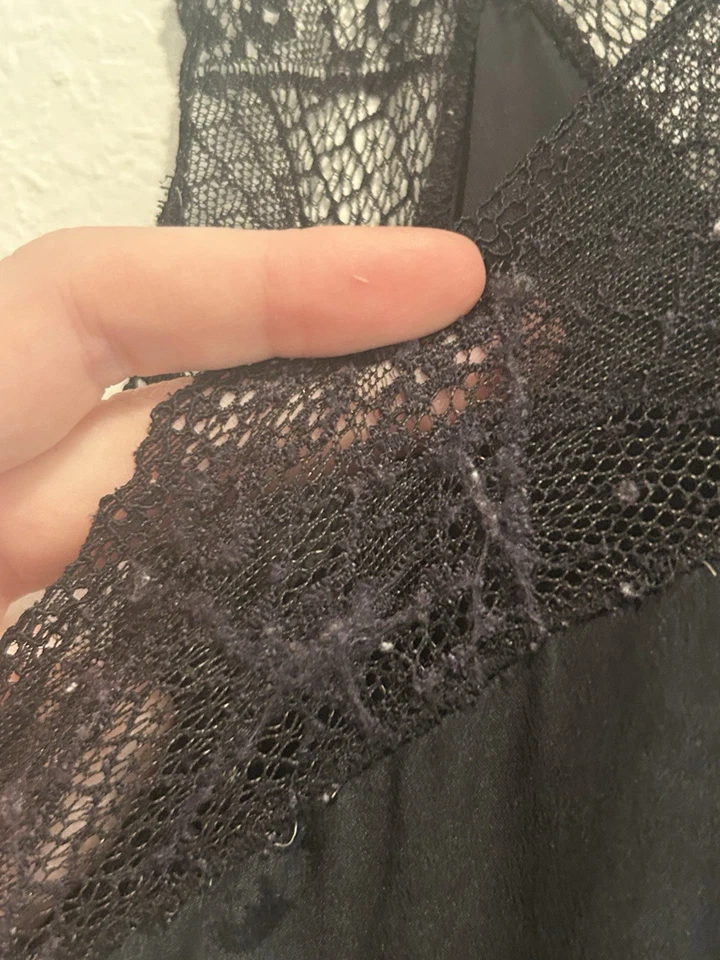 Women Zadig & Voltaire V-neck Lace Backless Slip Midi Dress - Image 4 of 4