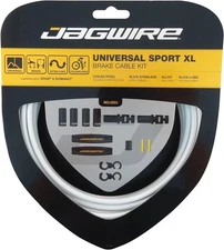 Jagwire Universal Sport XL Brake Cable & Housing Kit - White, Slick-Lube Line,