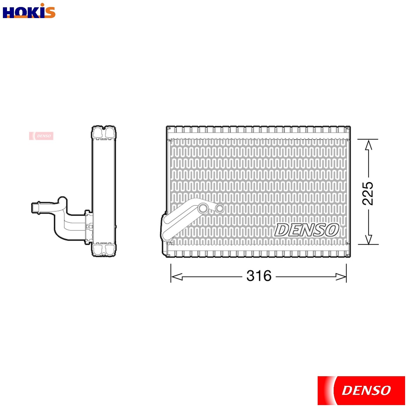 DENSO DEV21003 Evaporator, air conditioning for CITROËN,PEUGEOT - Image 24