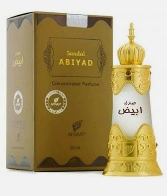 Sandal Abiyad Concentrated Perfume Oil By Afnan 20ml -Free Ship