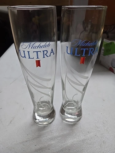Michelob ultra altitude 16 Oz  9" tall pilsner beer glassware