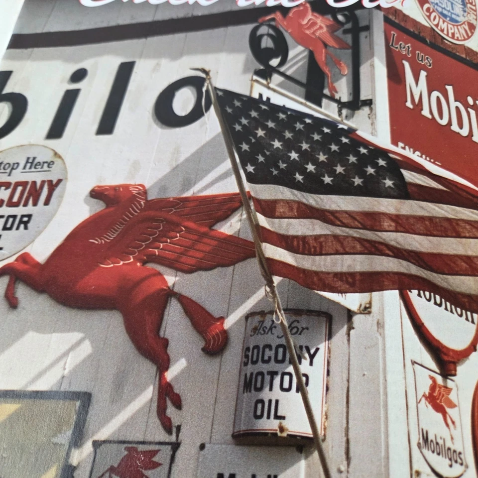 Vintage Porcelain Gasoline Magazine - Mobil Gas Pump Porcelain Shell Ad Sign - Image 2 of 4