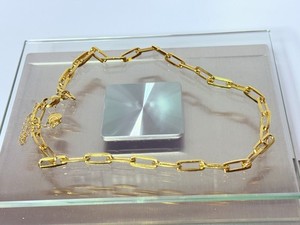 Authentic Mayamar (24K Gold Plated) NOA Choice o Length Chunky Link Necklace 14.75" Ext 3"