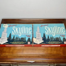 Vintage 1950s Set Of 2 Elgo American Skyline Plastic Construction Set No. 92