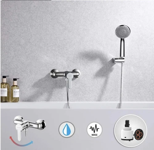 GRIFEMA PORTO-G12003 Single Lever Bath Shower Mixer Tap with 1.5 m Hose Pipe, A