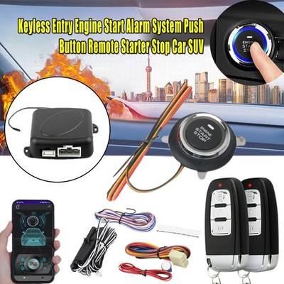 Auto Keyless Entry System Mit Fernstart APP Steuerung & Alarmanlage Push Button