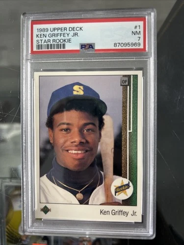 1989 Upper Deck Ken Griffey Jr. Star Rookie #1 Seattle Mariners PSA 7 NM Rookie