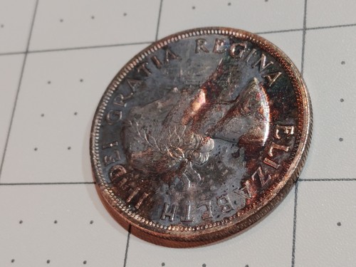 1966 Canadian Silver .800 Dollar - Canada One Dollar Coin - $1 - Toning - Picture 3 of 9