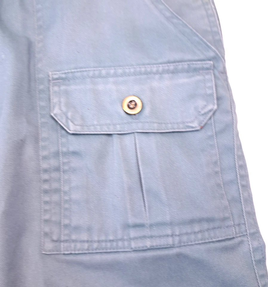 Vtg Haband Cargo Shorts Men's 36" Teal Pockets Outdoors Hiking Fishing - Image 3 of 4