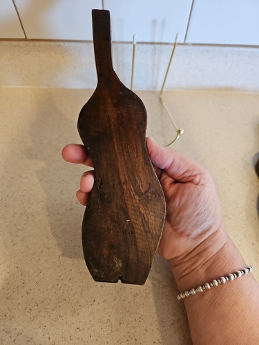 Vintage/Antik Kashigata Holzform Koi Fisch handgeschnitzt Form für Reis, Kuchen, Butter - Bild 15 von 17