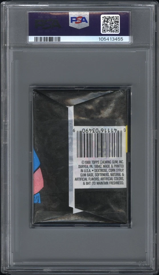 1988 OS13 Garbage Pail Kids 13th Series 13 Card Wax Pack PSA 8 NM - WITHOUT 25c - Image 2 of 2