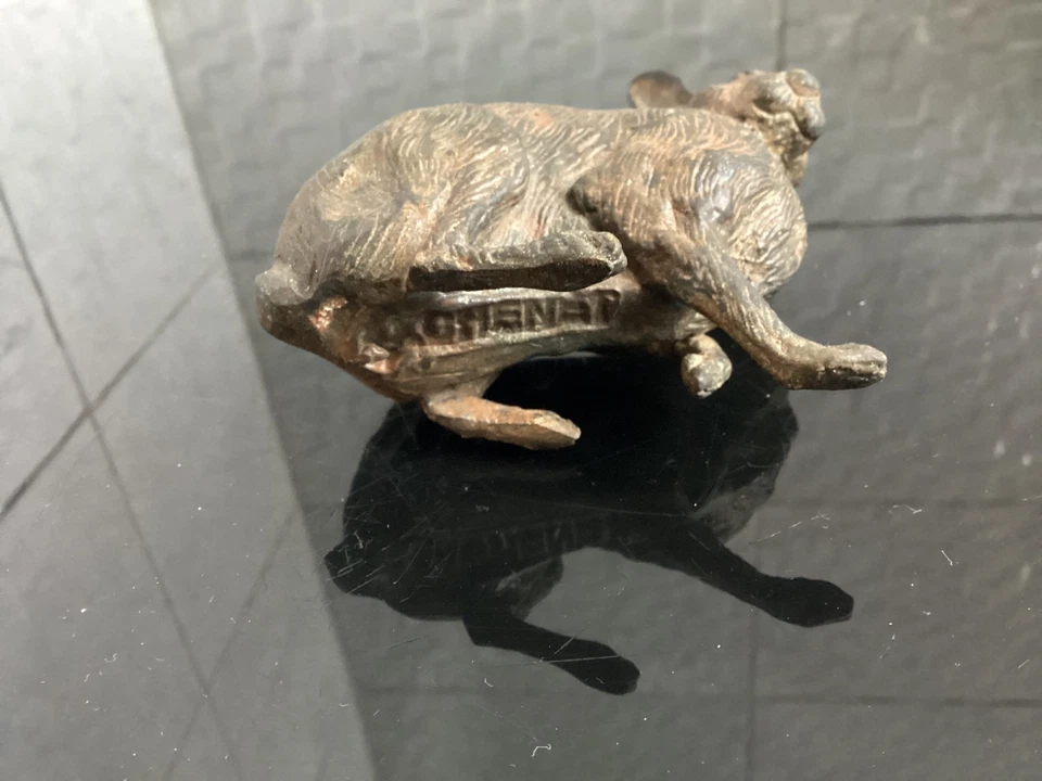 Pierre Chenet - Lièvre   - Sculpture en bronze - Photo 3/3