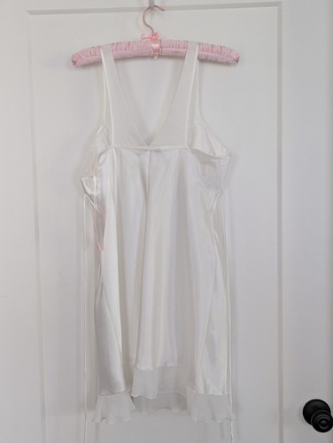 Camicia da notte da sposa Linea Donatella lingerie media perle paillettes raso femminile - Foto 10 di 14