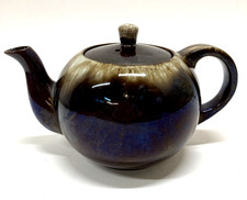 Brown Drip Glaze Ceramic Tea Pot Made in Japan Vintage