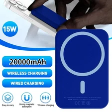 20000mAh Magnetic Power Bank Wireless Battery Pack For iPhone 17/16/15/14/13/12