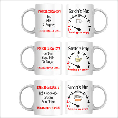 Set aus Tasse und Untersetzer personalisiert. Tee, Kaffee, heiße Schokolade Herstellungsanleitung