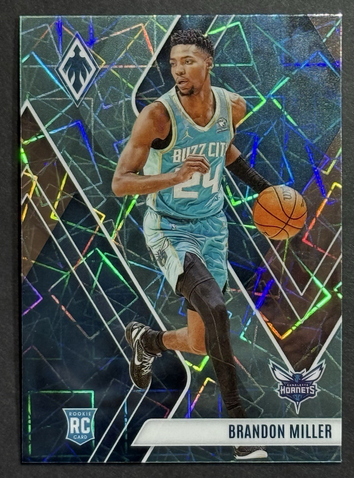 Brandon Miller (RC) - 2023-24 Panini Phoenix - Phoenix Teal Lazer #273 - Hornets