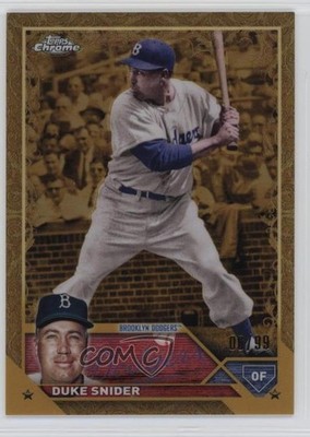 2023 Topps Gilded Collection 6/99 Duke Snider #67 HOF 0dj8