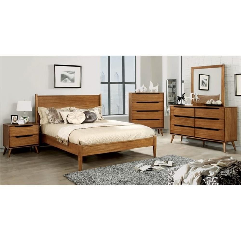 Furniture of America Belkor Solid Wood California King Platf