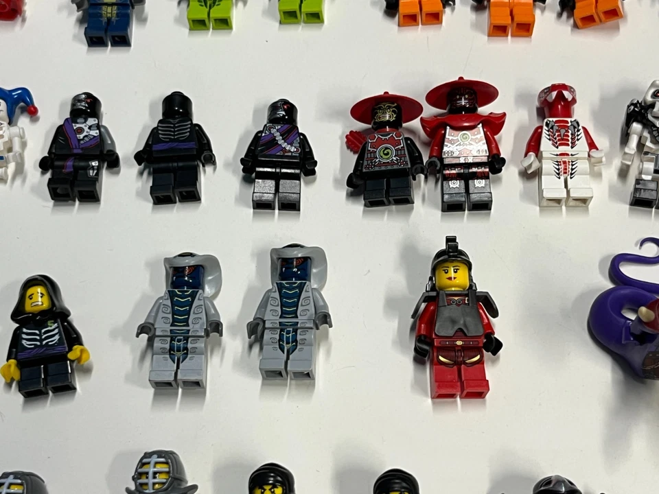 Huge Lego Ninjago Minifigure Lot x53 Ninja Sensei Wu Snakes Pythor Legacy Gold - Image 4 of 4