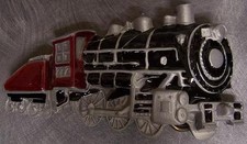 Pewter Belt Buckle vehicle Antique Steam Locomotive NEW