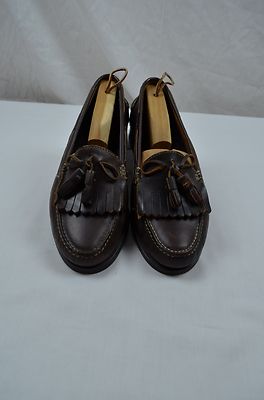 NUNN BUSH BROWN KILTIE TASSEL LOAFER 9.5M LEATHER UPPER  display picture 1