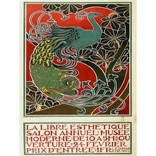 EXHIBITION CULTURAL AESTHETIC ART FREE ANNUAL BELGIUM VINTAGE AD POSTER