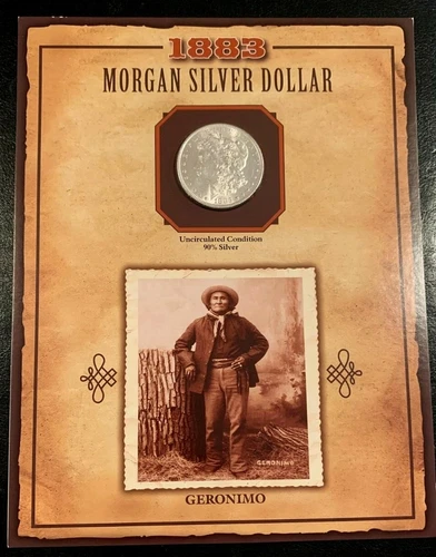 1883 BU/UNC Morgan Silver Dollar - PCS LEGENDS OF THE WEST, "Geronimo"