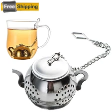 Cute Mini Tea Infuser - Stainless Steel Tea Strainer for Loose Leaf Teapot