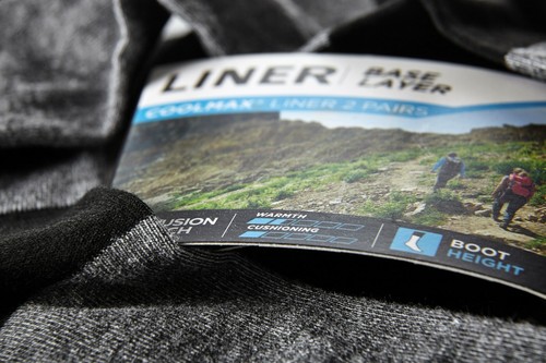 BRIDGEDALE COOLMAX LINER GREY - Base Layer Boot Sock - Picture 4 of 5