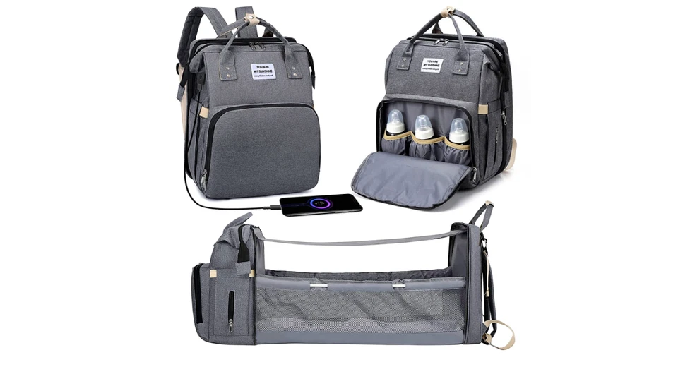 3 в 1 водонепроницаемая складная сумка для подгузников детская кроватка портативная люлька кроватка рюкзак - Изображение 4 из 4