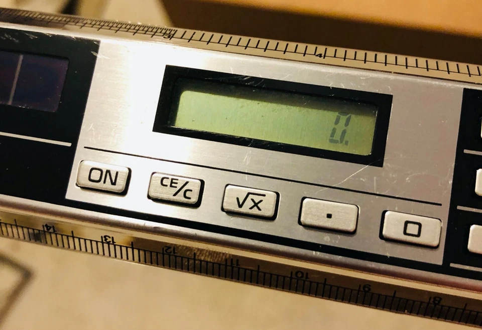 DigiTech Electronic Solar & Light Powered Calculator Ruler Metric Conversions Foto 3 de 4