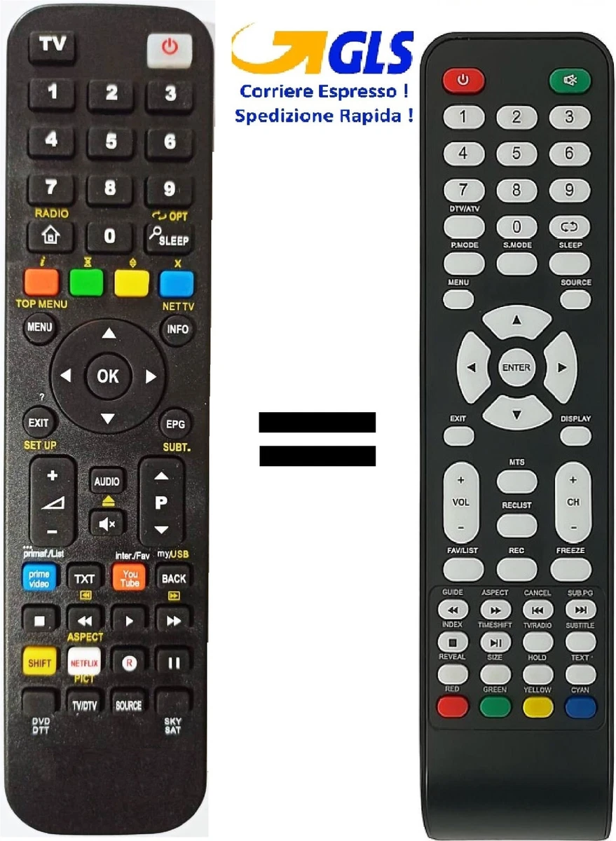 SimplyAll Telecomando compatibile con la Bush LCD19W016HD