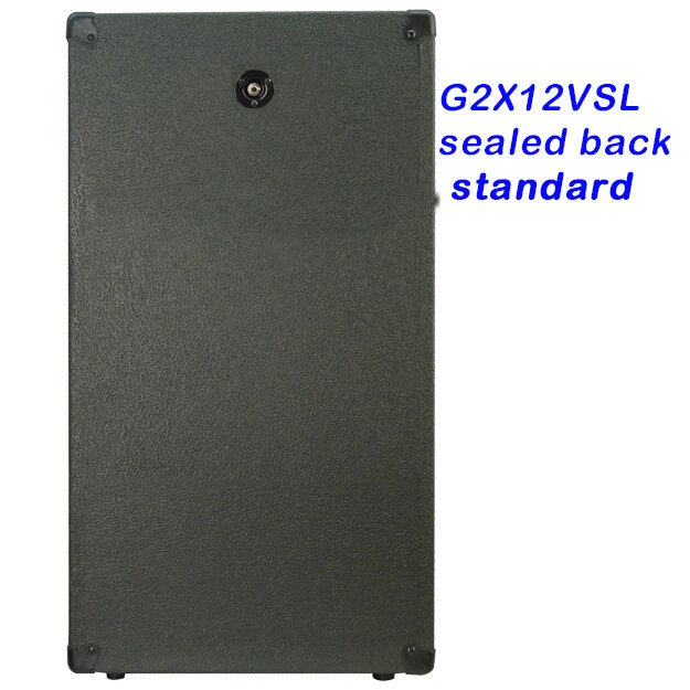 2X12 Vertical Slanted guitar Speaker Empty Cabinet Charcoal black tolex G2X12VSL - Image 3 of 4