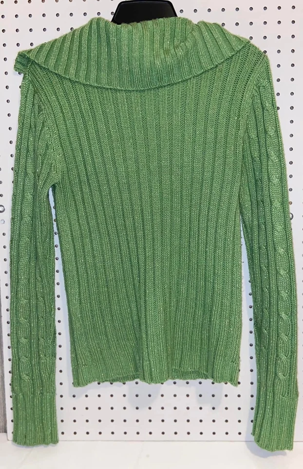 Suéter Duck Head Jeans Co. Lima Brillo Cuello en V Manga Larga Mujer Mediano Foto 4 de 4