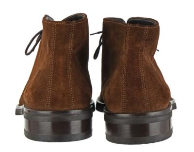 NEW FACONNABLE Sz. 10.5 US Lace-Up Ankle Boots Dark Brown  display picture 1