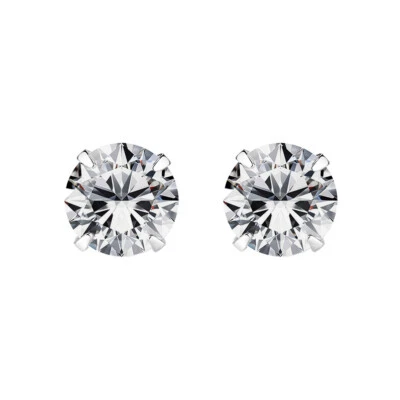 1 oder 3 Paar Ohrstecker Sterling Silber 925 3 - 8 mm Zirkonia Ohrringe - Bild 1 von 4