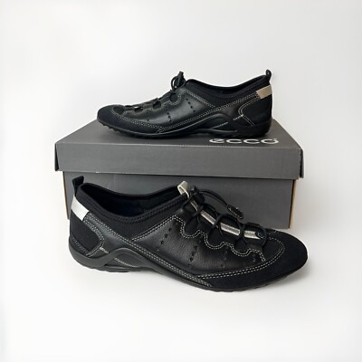 Ecco Vibration II Loafers Sneakers Shoes Womens Size 7-7.5 Black