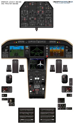 Embraer Legacy 450/500/Praetor 500/600 Cockpit Poster