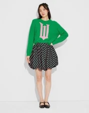 Wicked Striped Bubble Mini Skirt Target X Tazwell Shiz University Elphaba Size M