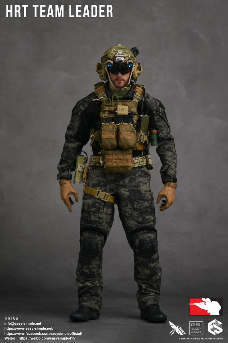 EasySimple HRT TEAM LEADER 1/6 アクションフィギュ Easy＆Simple HRT06 1/6 HRT Team Leader Male Action Figure