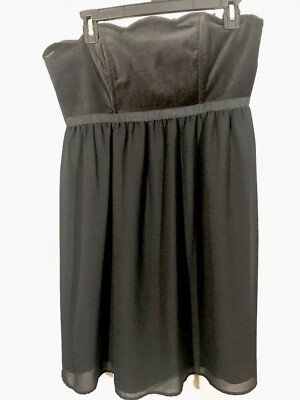 target black strapless dress Limited Edition Solid Size 8 Classically elegant in every
