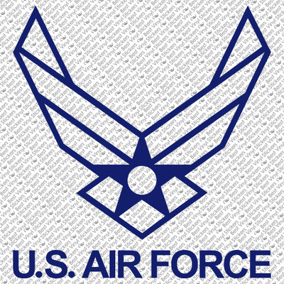 US AIR FORCE USAF EMBLEM ARMY WINGS MILITARY VINYL DECAL STICKER